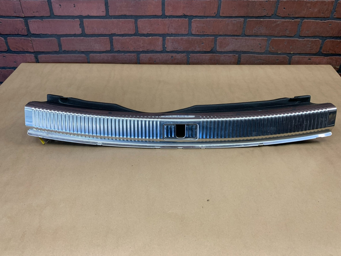 12-18 Audi A7 Lift-Gate Trunk Scuff Trim Plate Black Genuine OEM 4G8863471A4PK