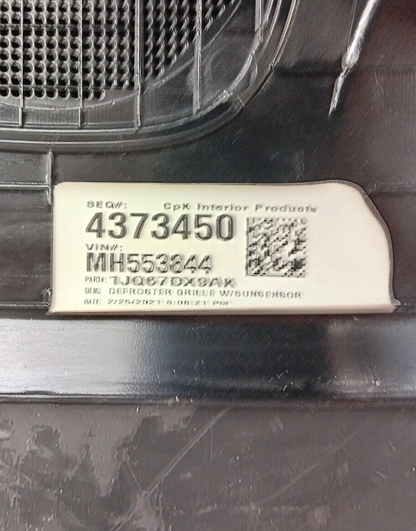 2011-2023 Charger 300 Windshield Defroster Cowl Panel Grille 1JQ67DX9AK