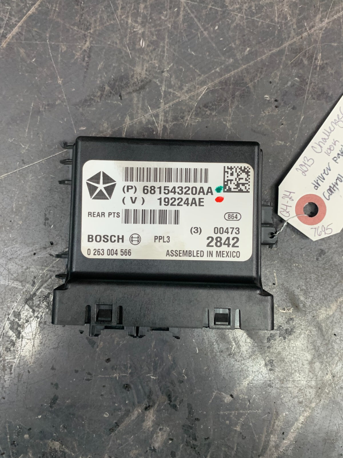 2013-2014 DODGE CHALLENGER DRIVER PARKING ASSIST CONTROL MODULE 68154320AA OEM