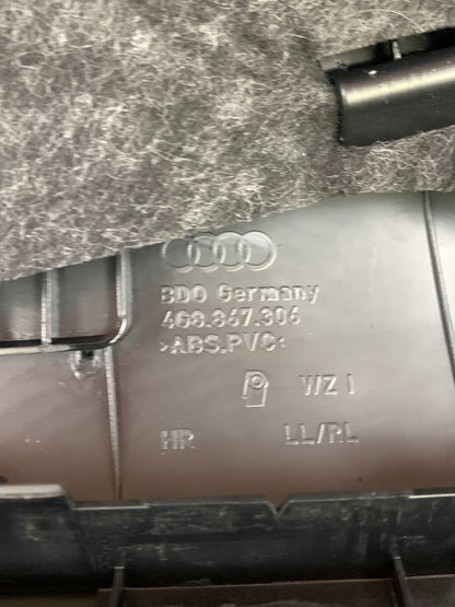 2012-2018 Audi A7/S7/RS7 Rear Interior Passenger RH Right Side Door Panel Black