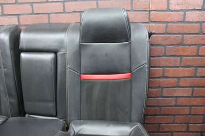 2008-2014 DODGE CHALLENGER SRT8 COMPLETE INTERIOR SEAT SET BLACK LEATHER SUEDE