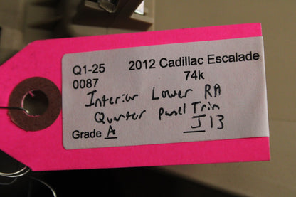 2009-2012 Cadillac Escalade Passenger RH Interior Lower Quarter Panel Trim Beige