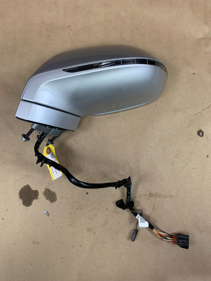 2013-2018 Audi S7/A7/RS7 Heated Blind Spot Driver LH Side Door Mirror Silver