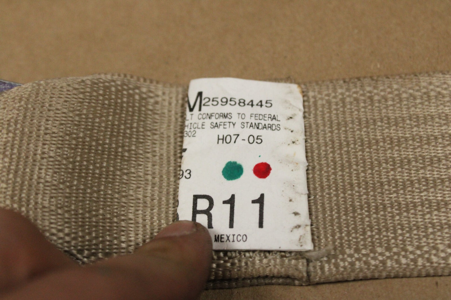 07-14 CHEVROLET CADILLAC REAR RIGHT DRIVER SIDE SEAT BELT RETRACTOR OEM 20782993