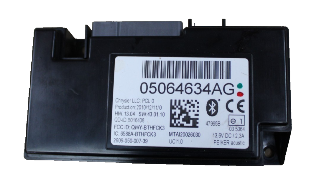 11-17 Dodge Jeep Chrysler Telematics Communication Bluetooth Module 05064634AG