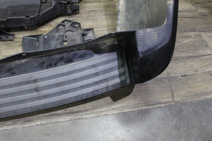 07-14 Cadillac Escalade Platinum Rear Bumper Cover Assembly Black Park Assist