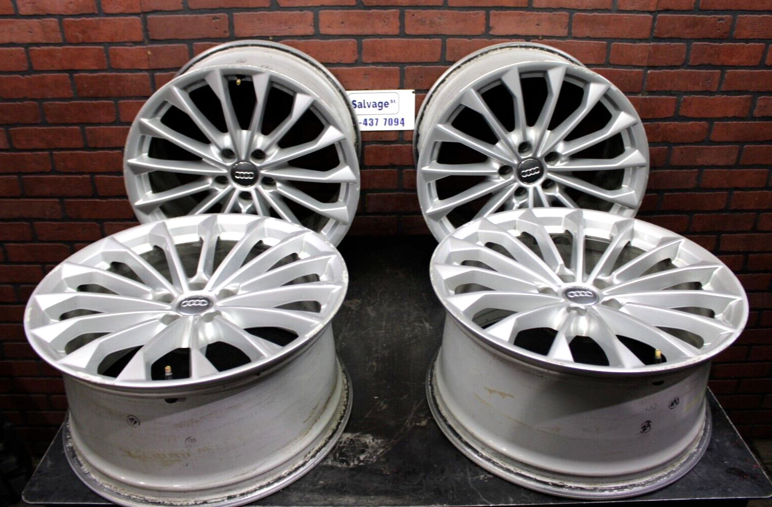 2019-2021 Audi A8 Quattro/S8 Wheels Rims 19” Set of 4 OEM Silver 4N0 601 025 B