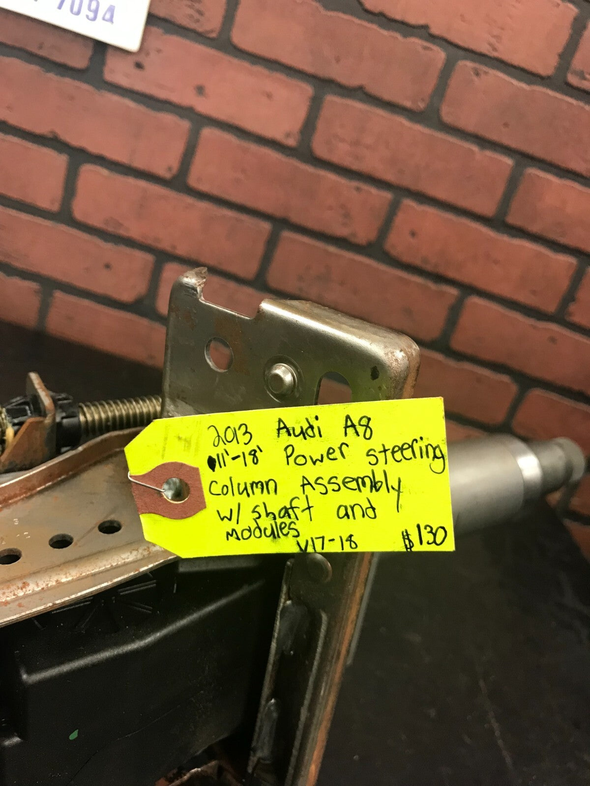 2010-2018 Audi A8 Power Steering Column Assembly W Shaft and Modules 4H0419506AD