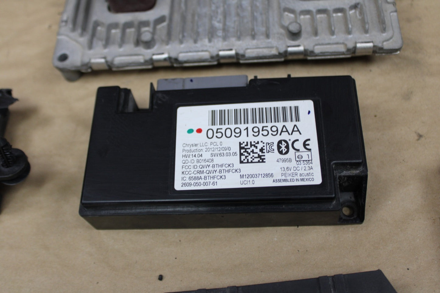 2013 Dodge Challenger SRT8 PCM ECU RFHUB Pedal Ignition Key Package 05150694AC