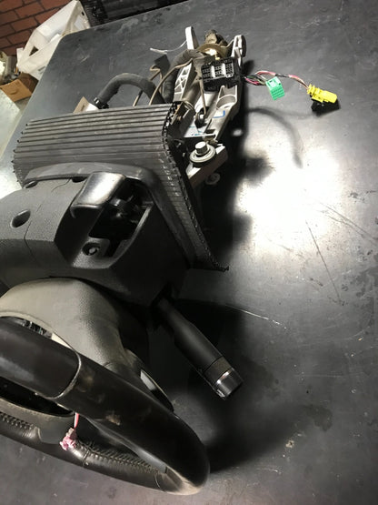 2013-2016 GMC Acadia Steering Column Assembly W/ Steering Wheel & Key 23301177