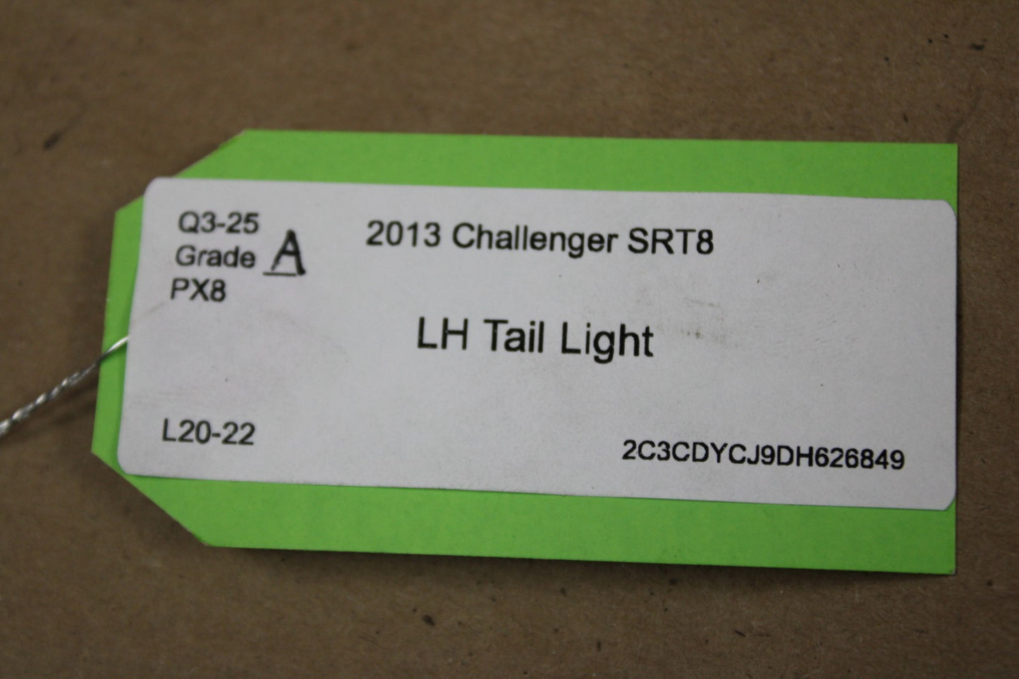 2008-2014 Dodge Challenger SRT8 Driver LH Left Side Tail Light Taillight OEM