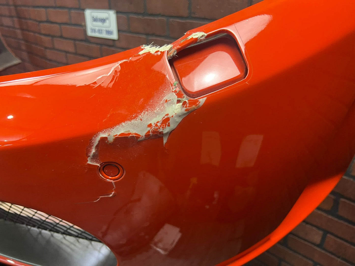 Ferrari F430 Front Bumper with Parking Sensor Option, Orange Damaged 83111210