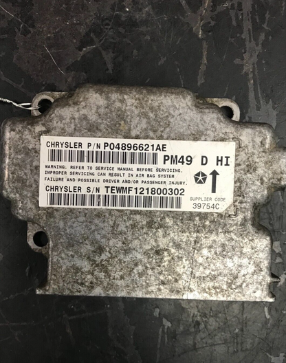 2008-2009 Dodge Caliber Mopar Occupant Restraint Control Module 04896621AD