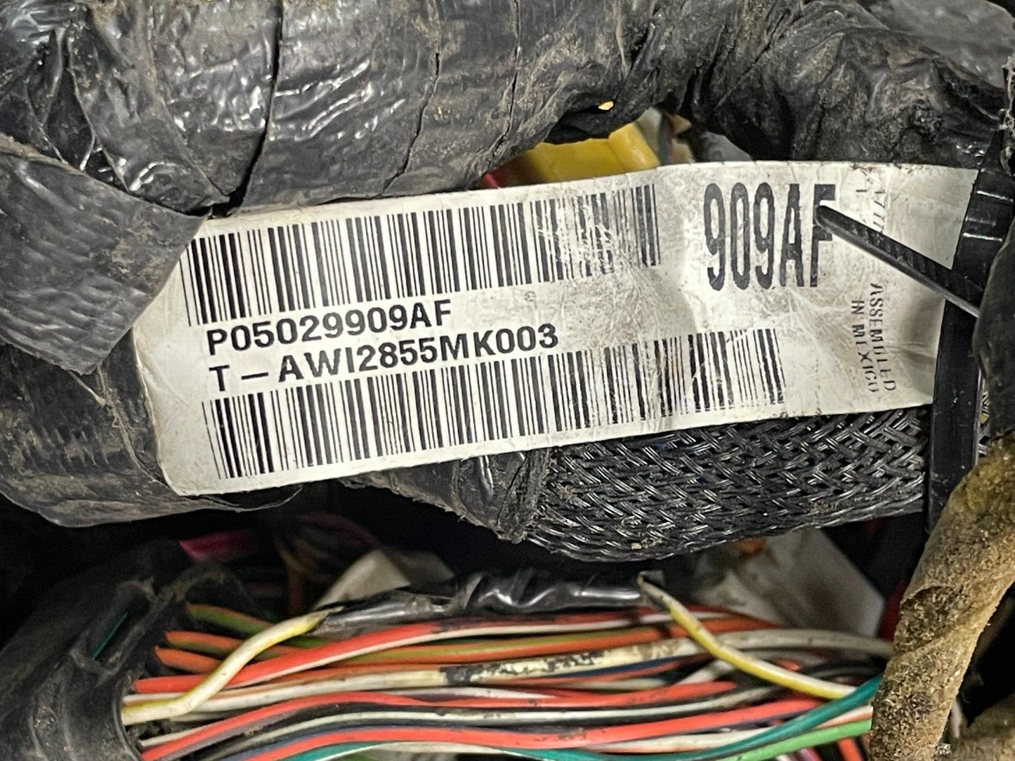 2006 Dodge Viper SRT-10 MOPAR CHRYSLER INSTRUMENT PANEL WIRING 5029909AF USED