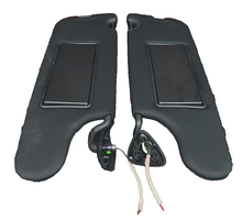 2017-2023 Dodge Challenger Scat Pack Black Extendable Sun Visor Set w/ Mirrors