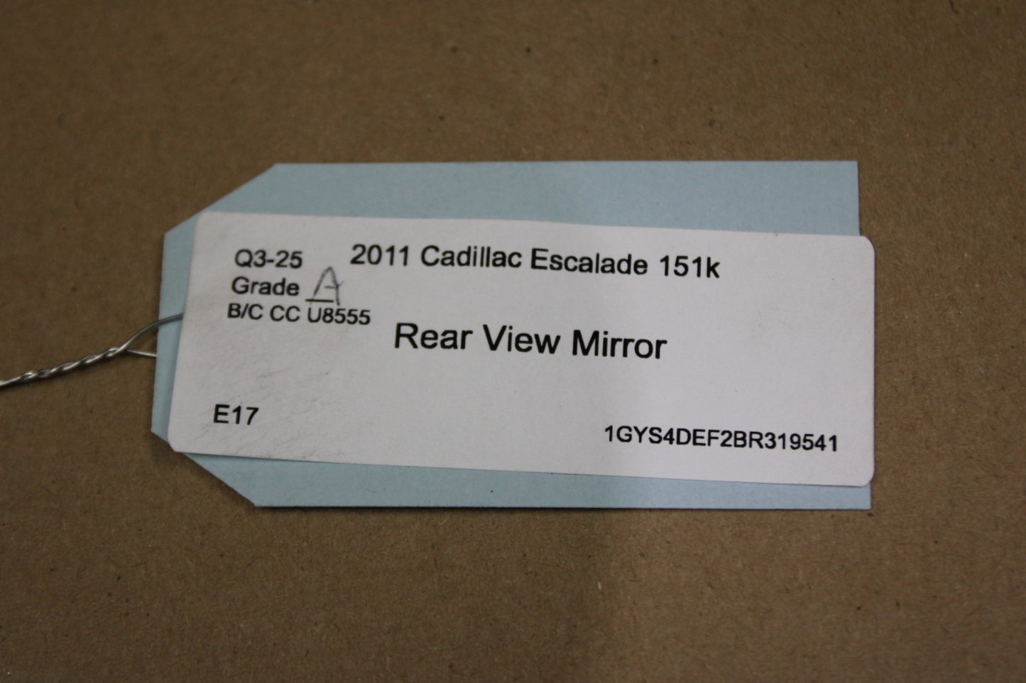 2009-2014 GM Cadillac Escalade Interior Rear View Mirror Assembly 25774812 OEM