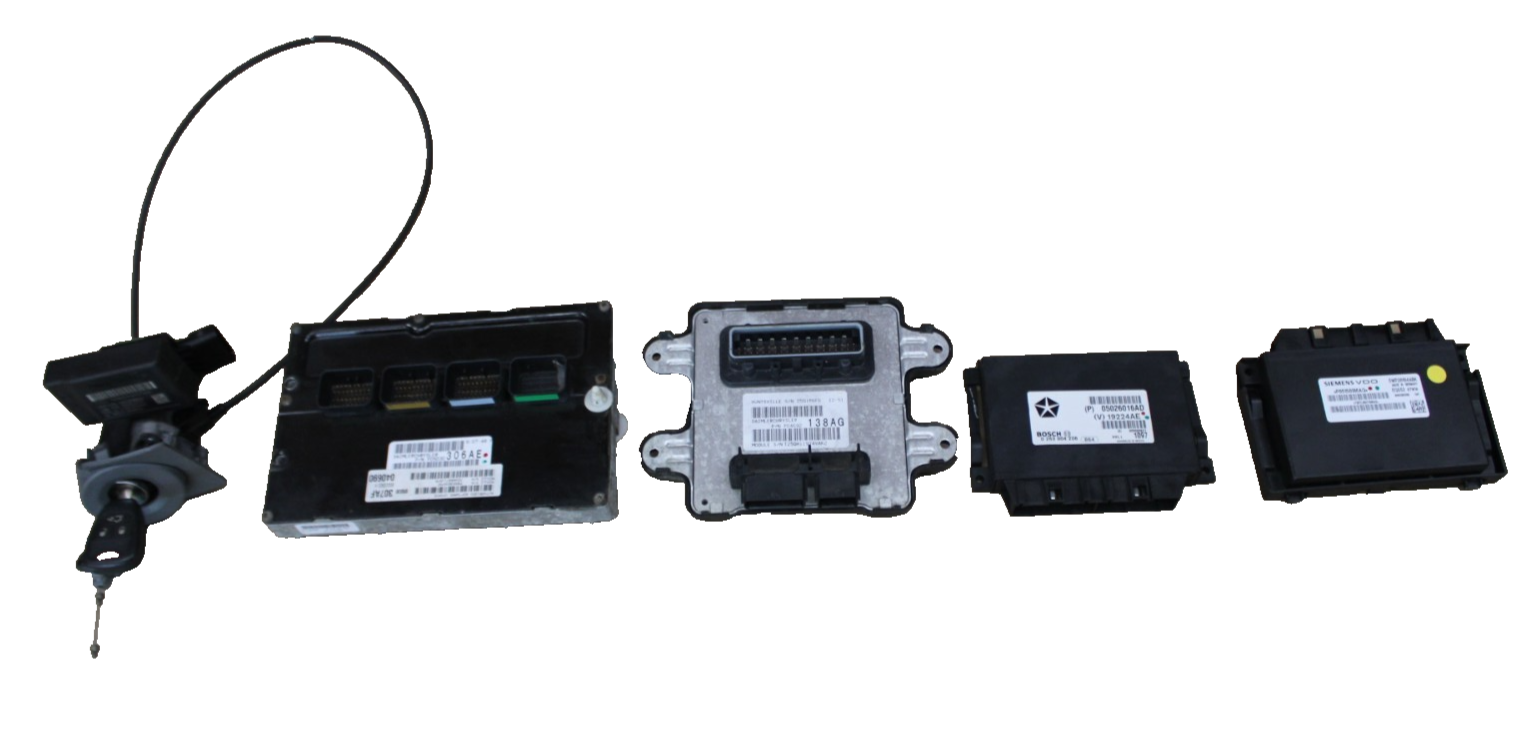 2007 Jeep Grand Cherokee SRT8 PCM ECU Park Assist TCM Ignition Key BCM ...