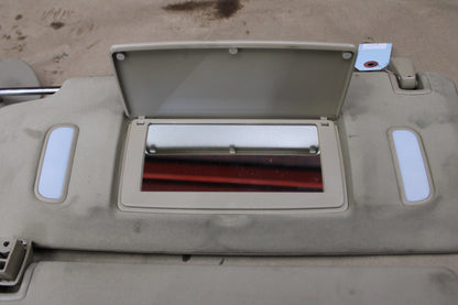 07-13 Escalade Silverado 1500 Interior Sun Visors Left Right Pair Set Beige OEM