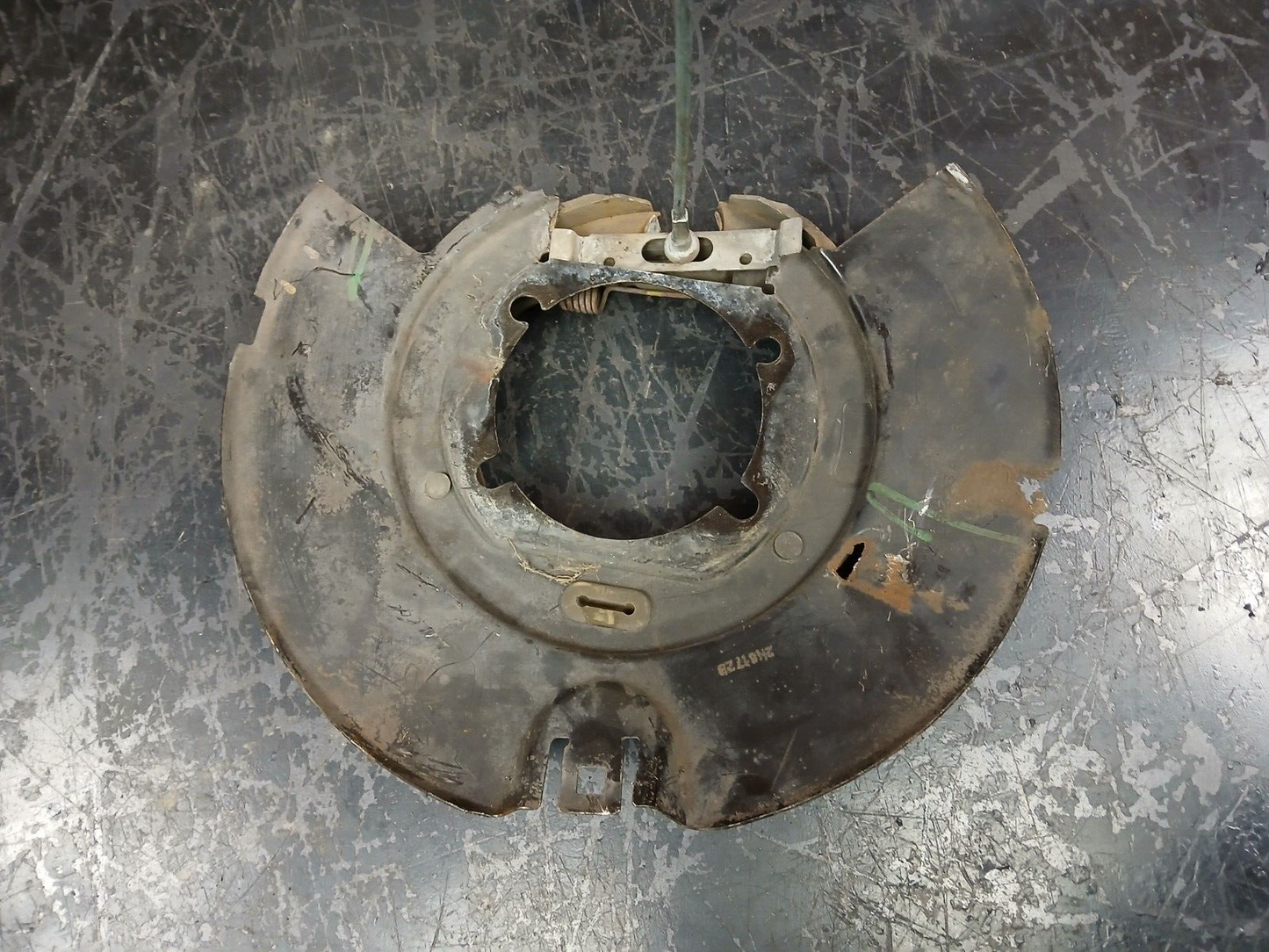 Dodge Passenger Right Side Spindle Knuckle Dust Splash Shield Cover Damaged