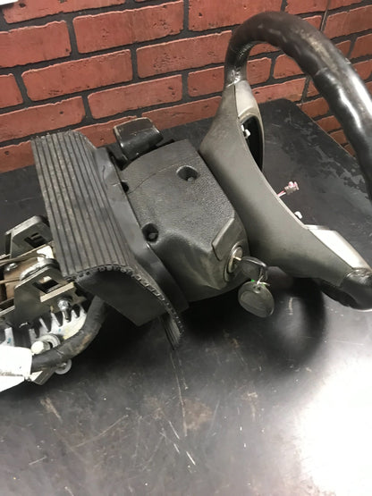 2013-2016 GMC Acadia Steering Column Assembly W/ Steering Wheel & Key 23301177
