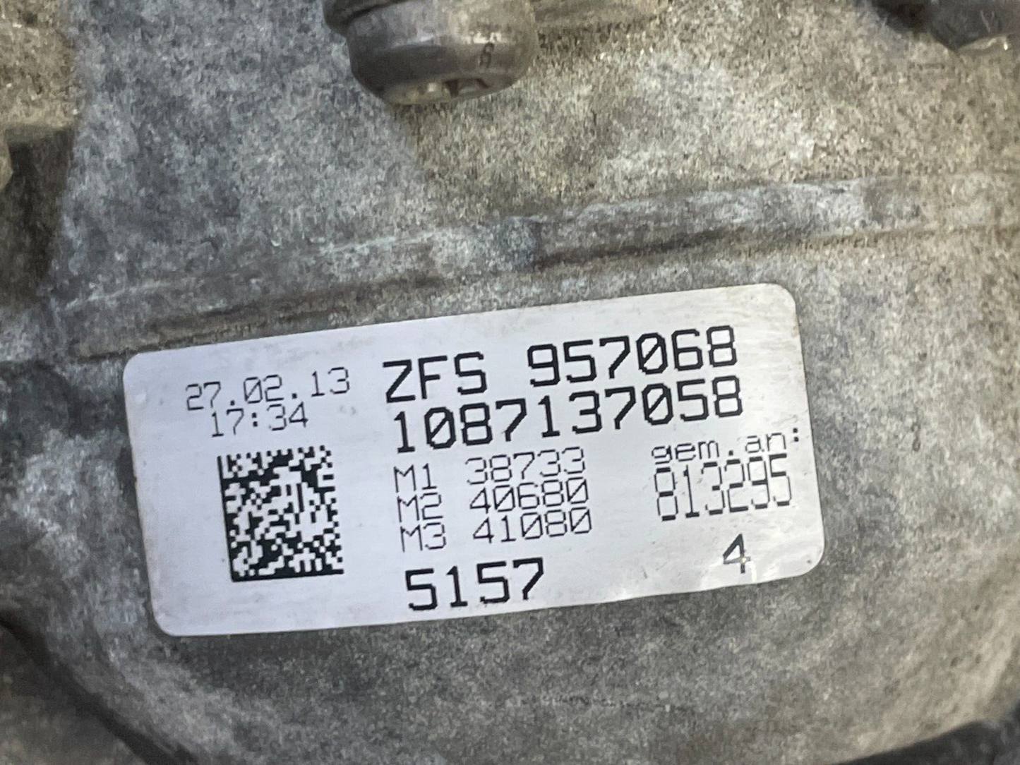 13-18 AUDI A8 ZF8 speed Quattro L A8L Automatic Transmission 4.0L V8T ID Mee 57K