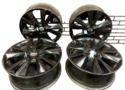 11-13 Jeep Grand Cherokee Dodge Durango 5 Spoke Black OEM Wheel 20 Rim Curb Rash