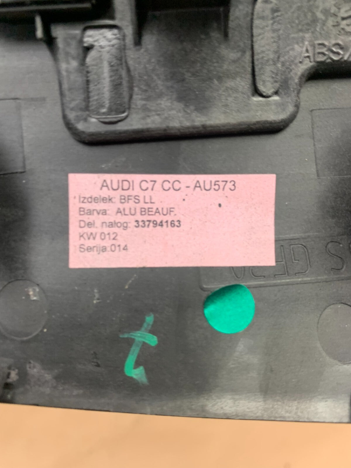 12-18 Audi A7 Dash Instrument Panel RH Passenger Side Trim Panel OEM 4G8853190C