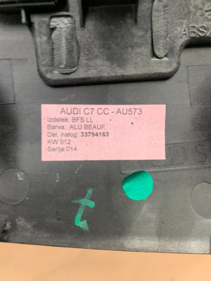 12-18 Audi A7 Dash Instrument Panel RH Passenger Side Trim Panel OEM 4G8853190C