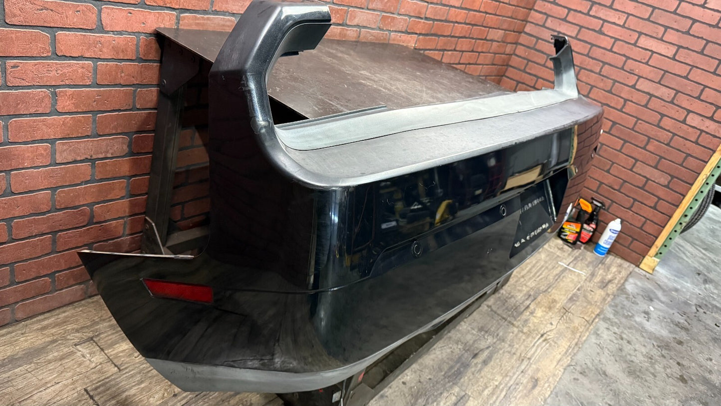 08-14 Dodge Challenger SRT8 Rear Bumper Cover Black PXR Dual Exhaust Park Assist