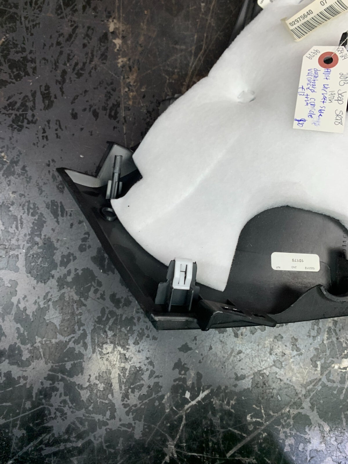 11-20 JEEP GRAND CHEROKEE LH DASHBOARD CONSOLE VALANCE TRIM OEM P01468039BL