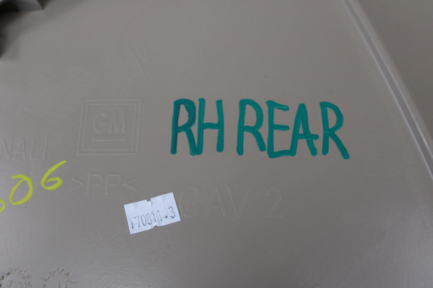 2010-2014 Cadillac Escalade Rear Right Passenger Interior Power Door Panel OEM