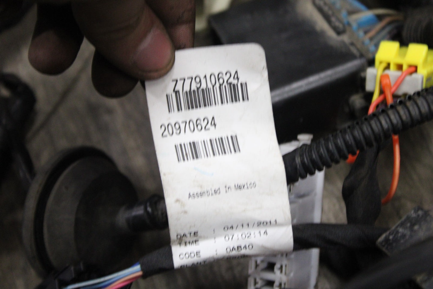 2011 Cadillac Escalade 6.2L Instrument Panel Dash Wiring Harness OEM 20953910