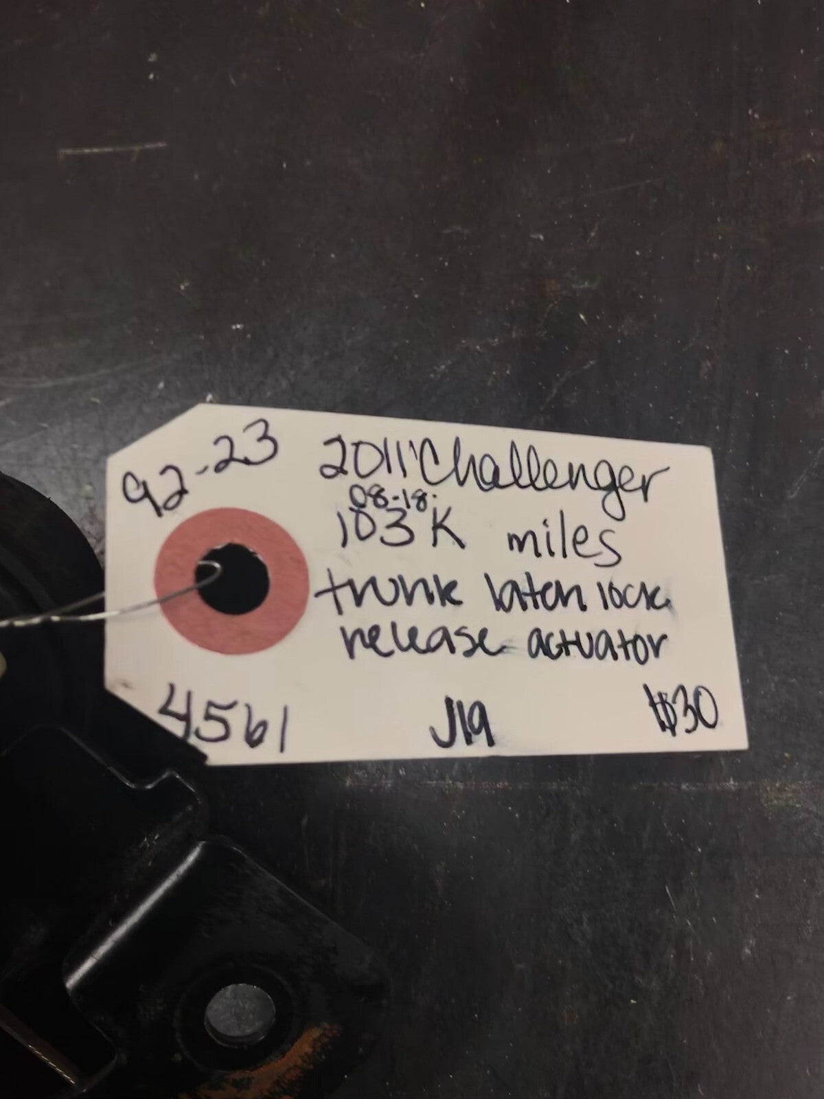 2008-2018 Dodge Challenger SRT Trunk Latch Lock Release Actuator