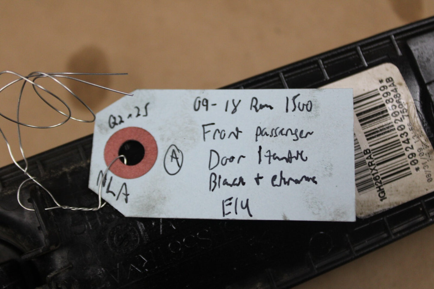 09-18 RAM 1500 2500 3500 CHROME FRONT RIGHT EXTERIOR DOOR HANDLE OEM 1GH261XRAB