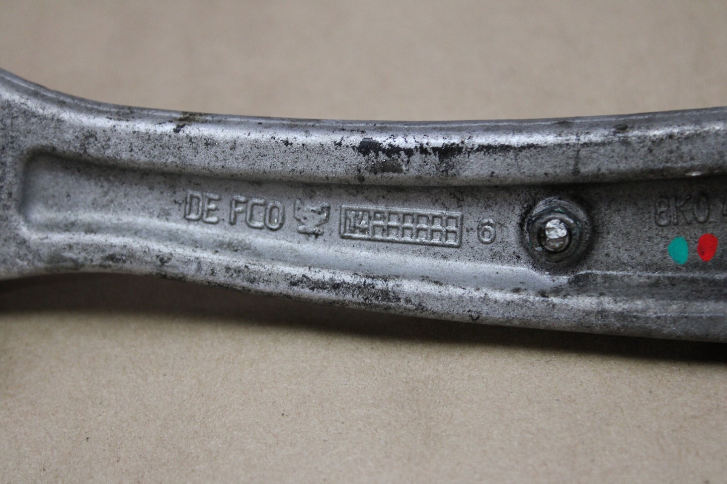2011-18 AUDI S7 FRONT LEFT DRIVER SIDE FORWARD LOWER CONTROL ARM OEM 8k0407155c