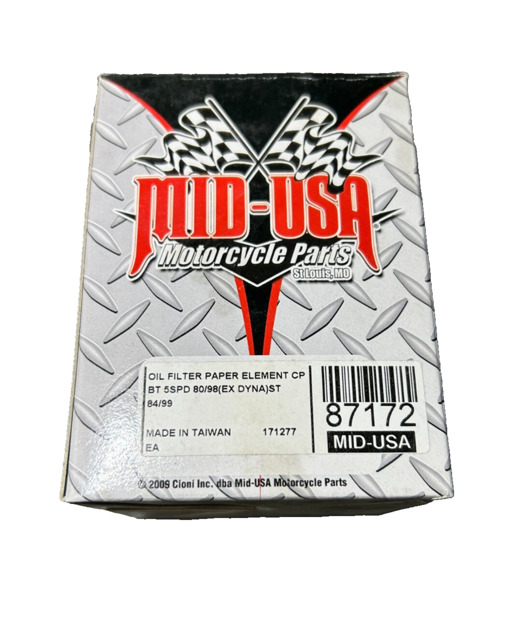 Harley Davidson Mid-USA 87172 Chrome Oil Filter 63796-77T