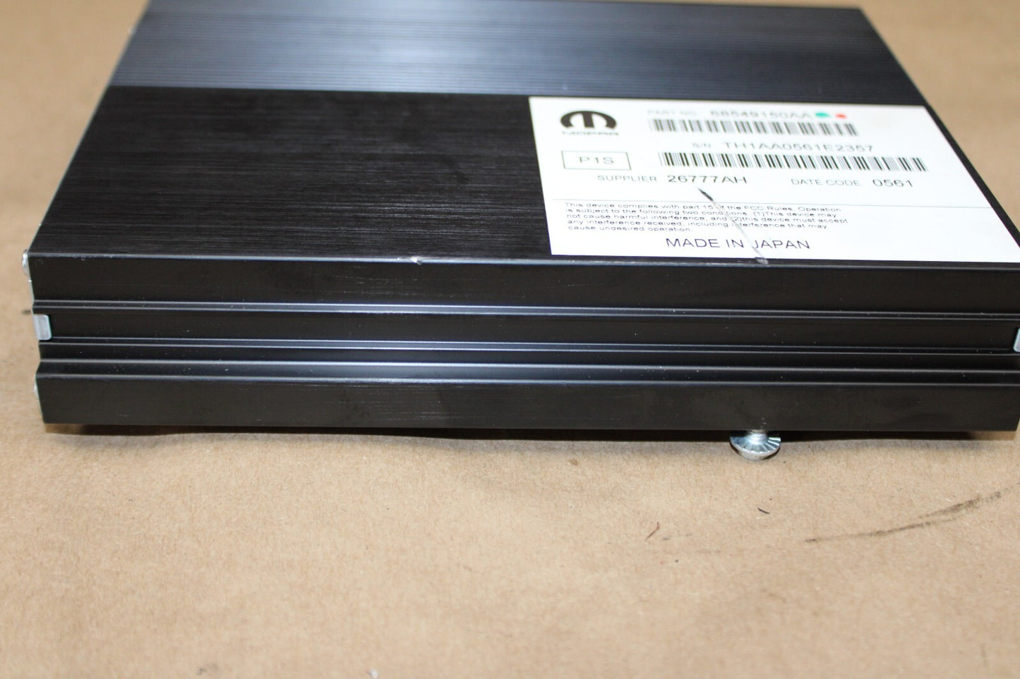 2017-2023 DODGE CHARGER/300 AUDIO 276 WATT AMPLIFIER MODULE UNIT OEM 68549150AA