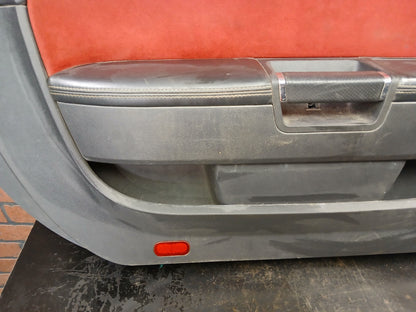 13 Dodge Challenger SRT8 Driver LH Side Interior Door Panel Red/Black 1XF771RRAB