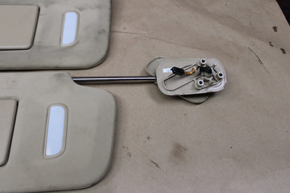 07-13 Escalade Silverado 1500 Interior Sun Visors Left Right Pair Set Beige OEM