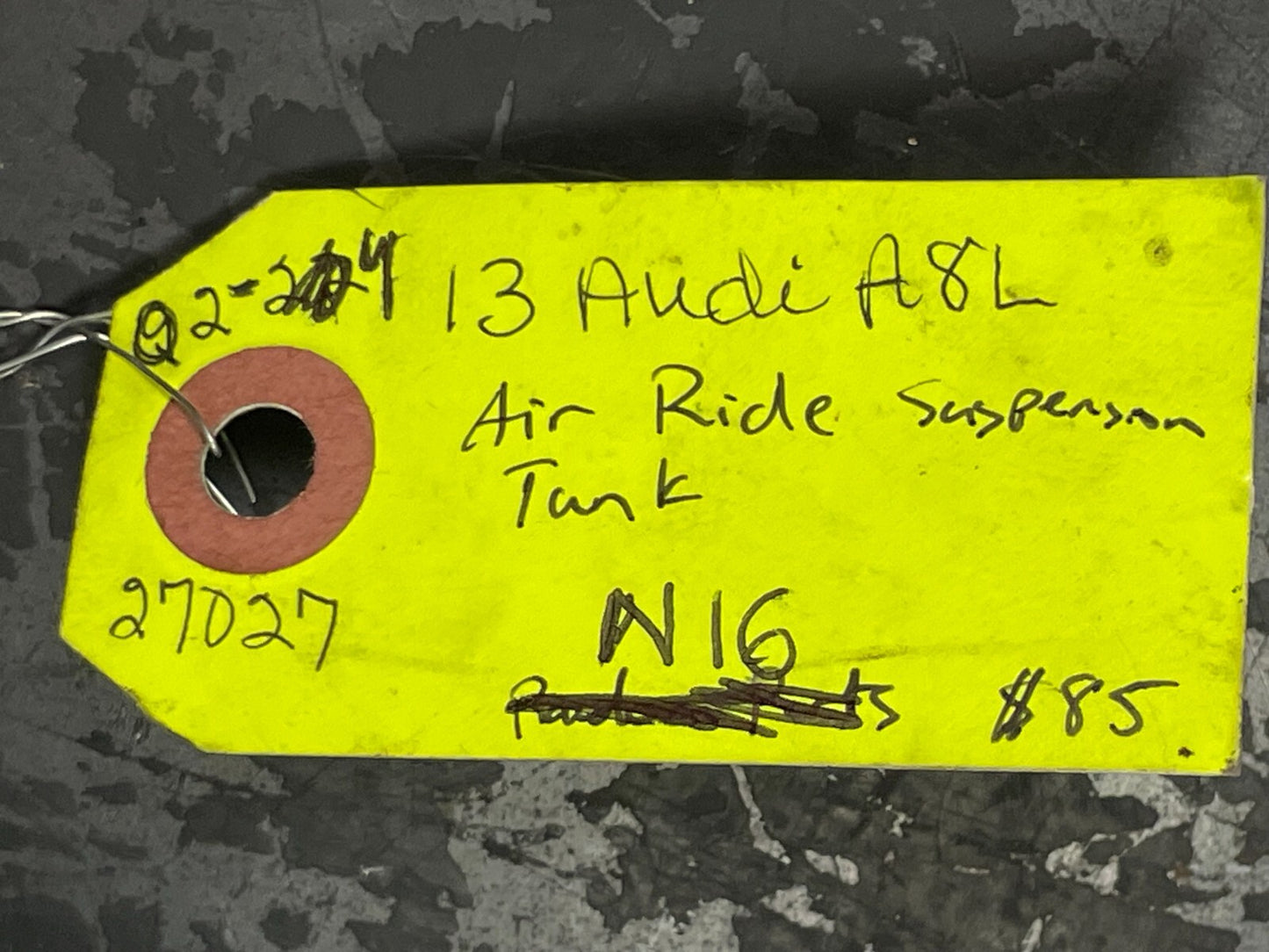 2013-2018 AUDI A8L Air Suspension Compressor Tank 4H0616203D