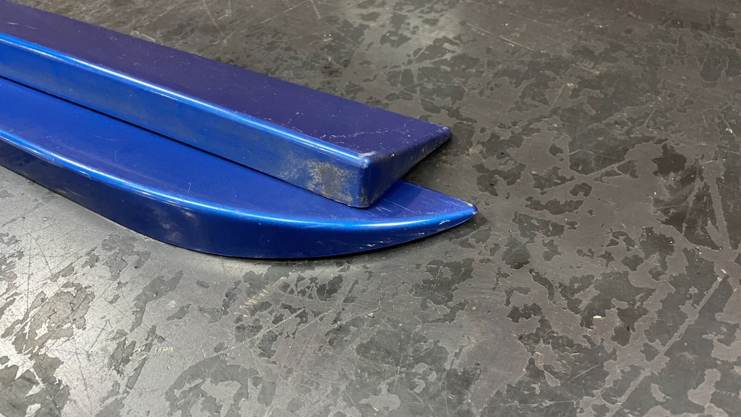 2003-2005 Dodge Neon SRT-4 Rear L+R Lower Door Trim Molding Applique Pair Blue