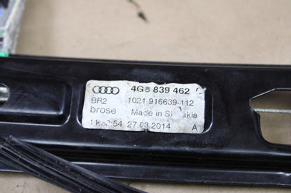 2012-2018 AUDI S7 REAR PASSENGER RIGHT SIDE DOOR WINDOW REGULATOR OEM 4G8839462C