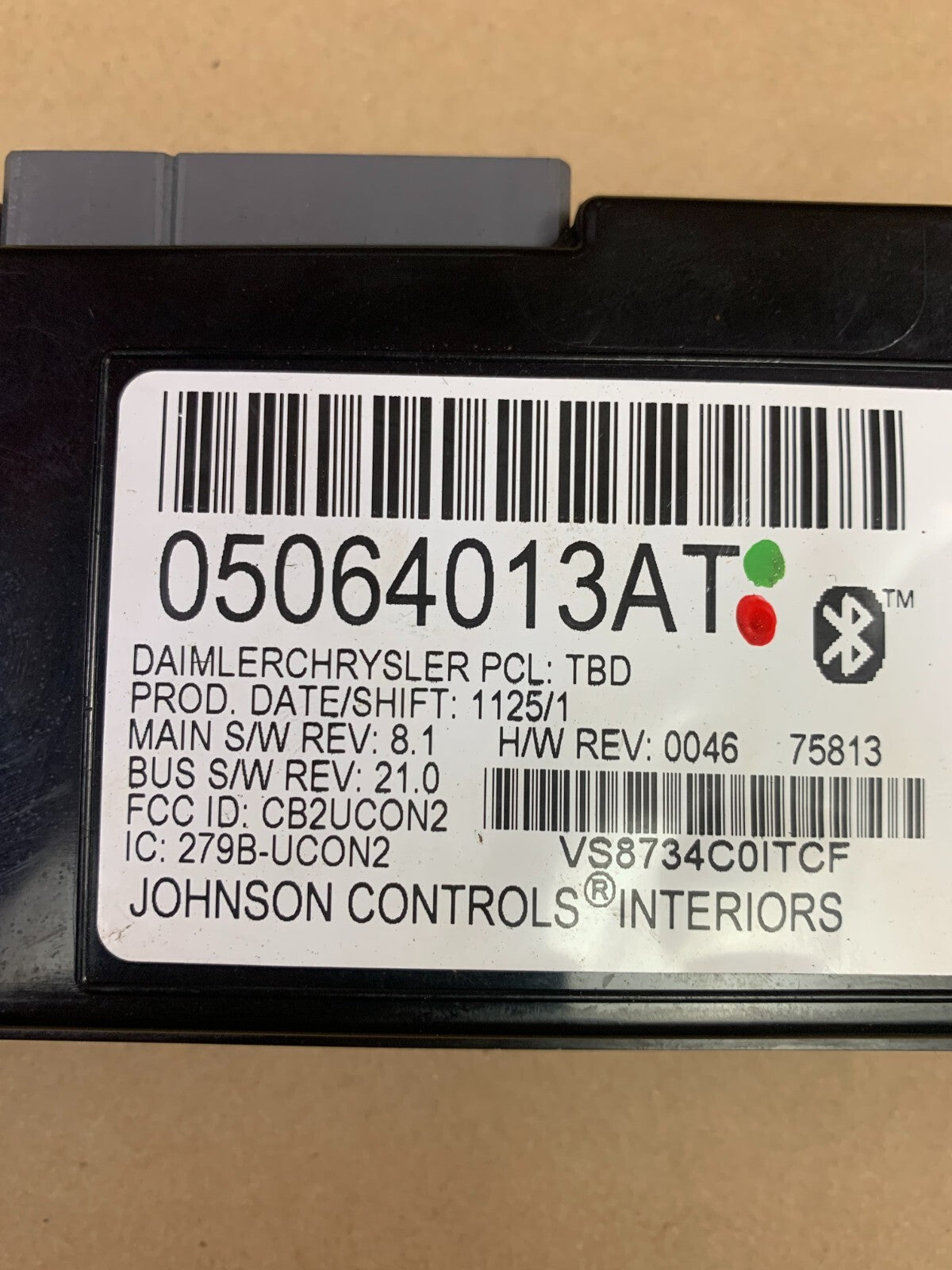 2006 Chrysler 300 SRT Bluetooth Telematic Module OEM 5064013AT