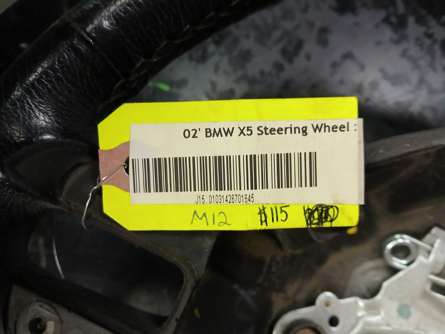 2001-2003 BMW X5 Sport Steering Wheel Black Leather Wheel Only