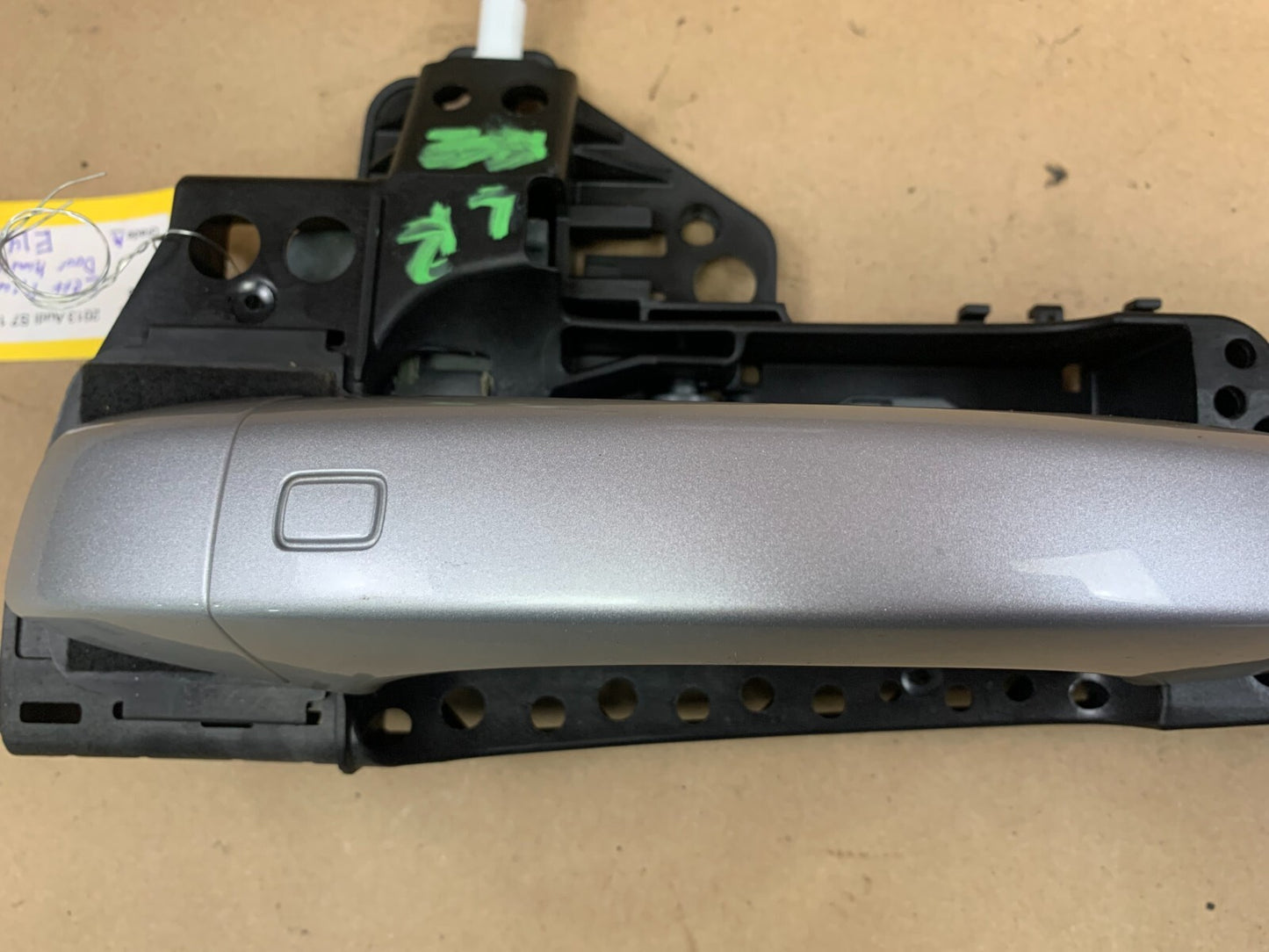2012-18 Audi S7 Rear Driver LH Side Silver Door Handle w Release Cable 4H0837885