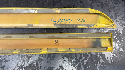 2003-2005 Dodge Neon SRT-4 Rear L+R Lower Door Trim Molding Applique Pair Yellow