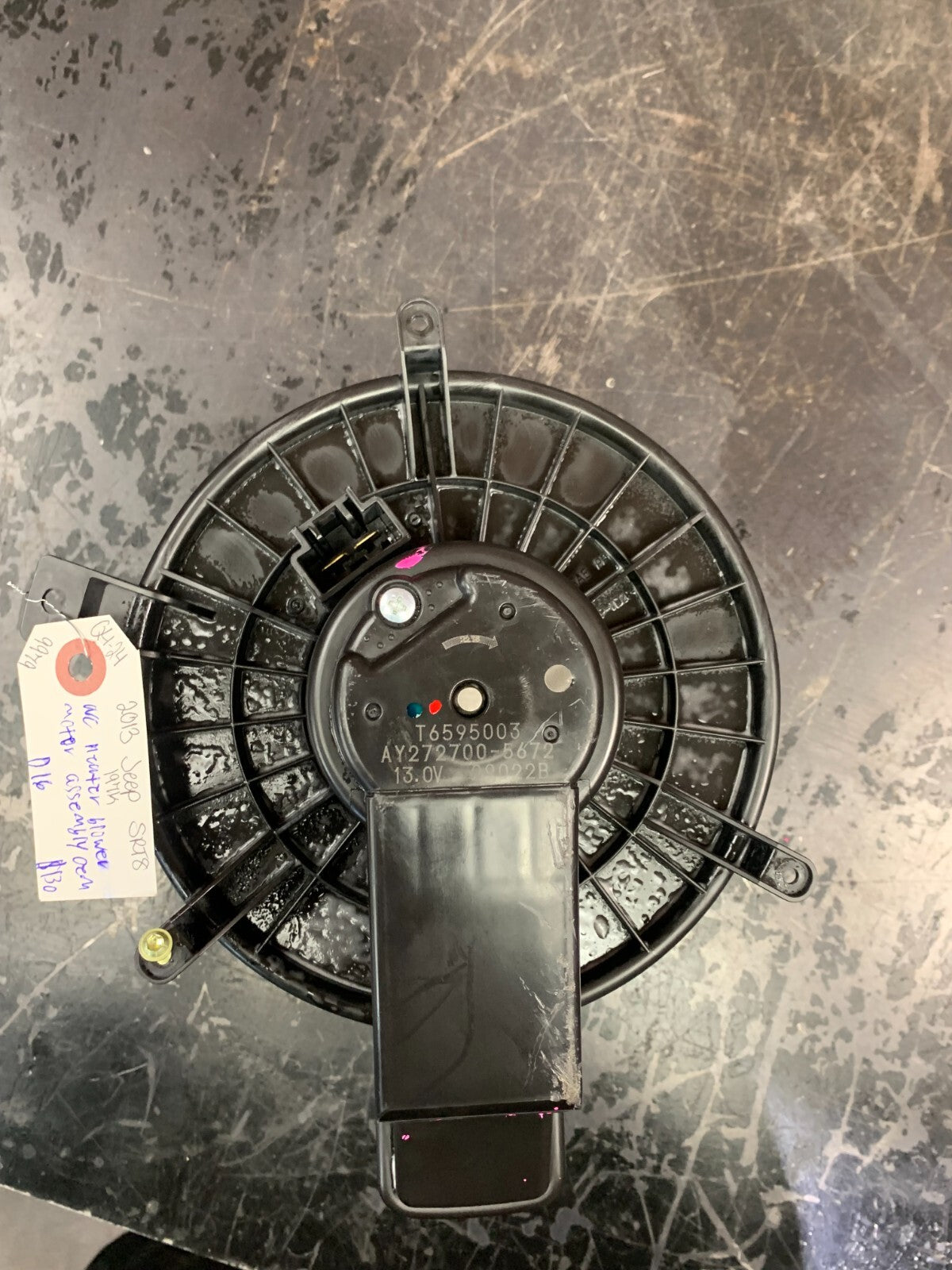 2011-2013 JEEP GRAND CHEROKEE A/C HEATER BLOWER MOTOR ASSEMBLY GENUINE OEM