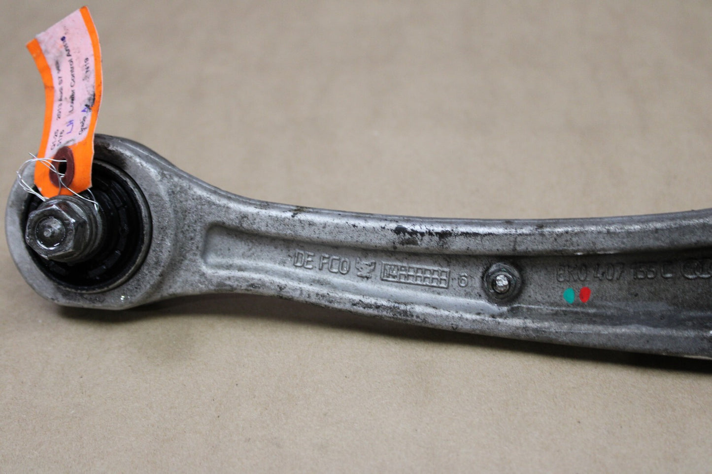 2011-18 AUDI S7 FRONT LEFT DRIVER SIDE FORWARD LOWER CONTROL ARM OEM 8k0407155c