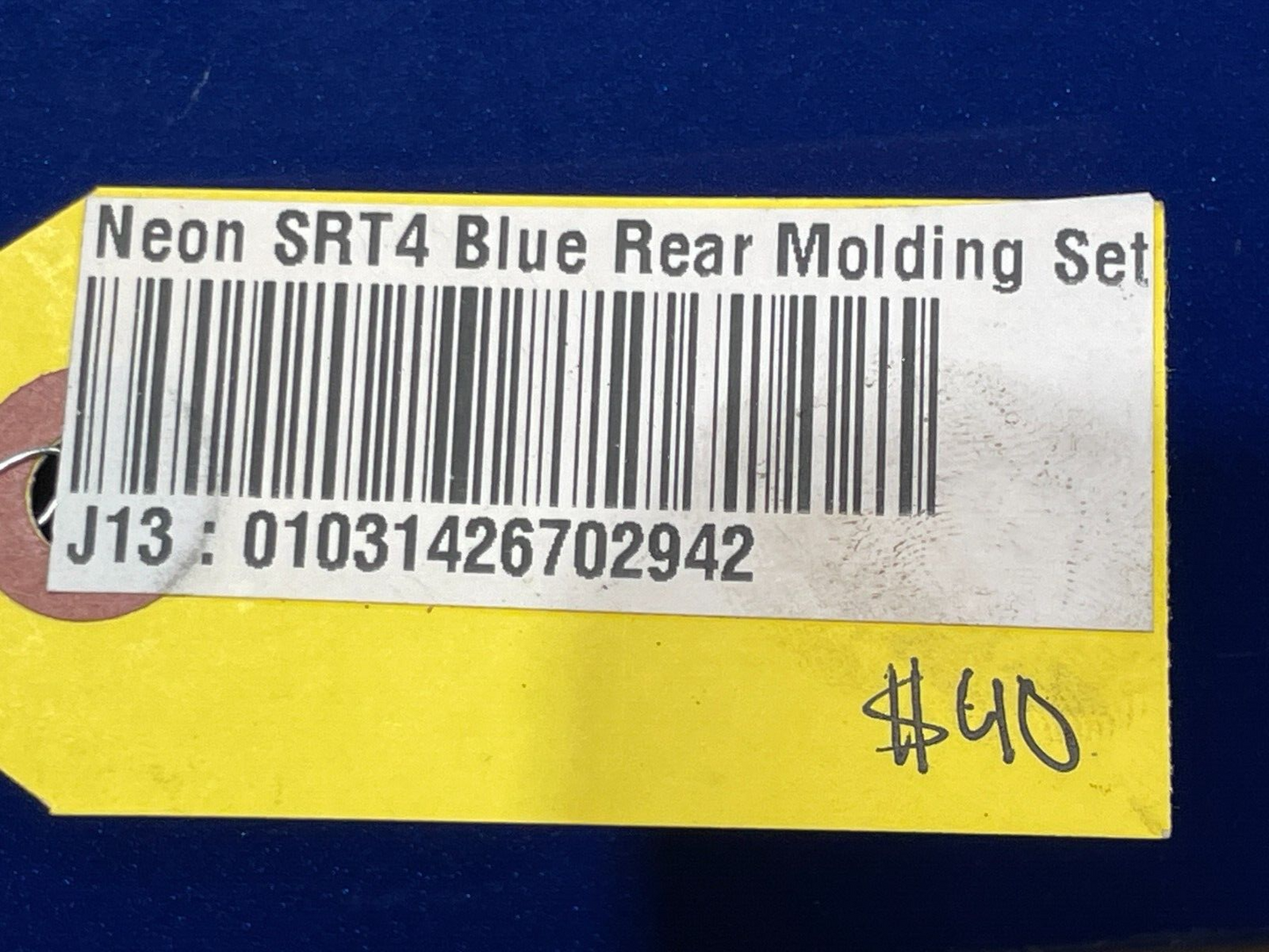 2003-2005 Dodge Neon SRT-4 Rear L+R Lower Door Trim Molding Applique Pair Blue