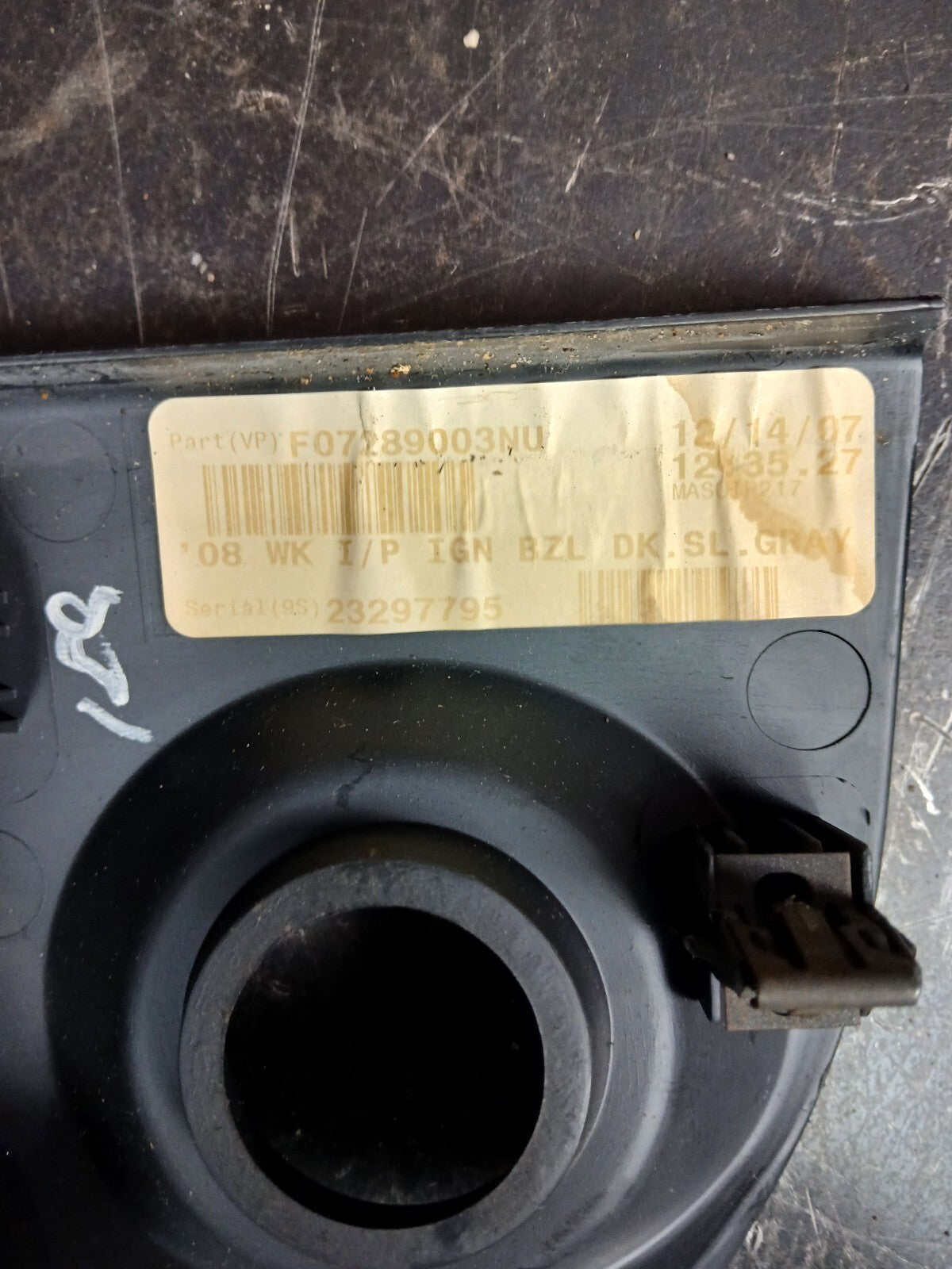 2008-2010 Jeep Grand Cherokee Dash Ignition Bezel Trim Molding f07289003nu